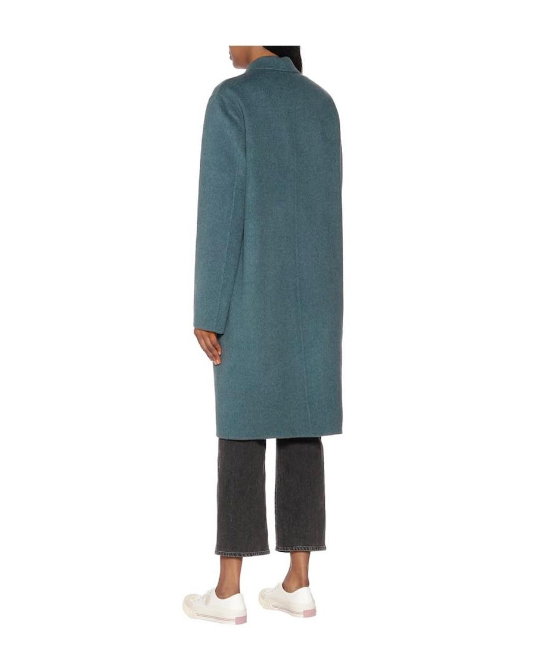 ACNE STUDIOS Зеленое шерстяное пальто, фото 6