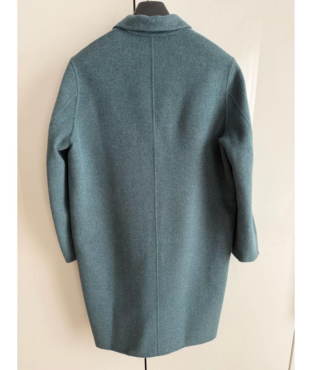 ACNE STUDIOS Зеленое шерстяное пальто, фото 2