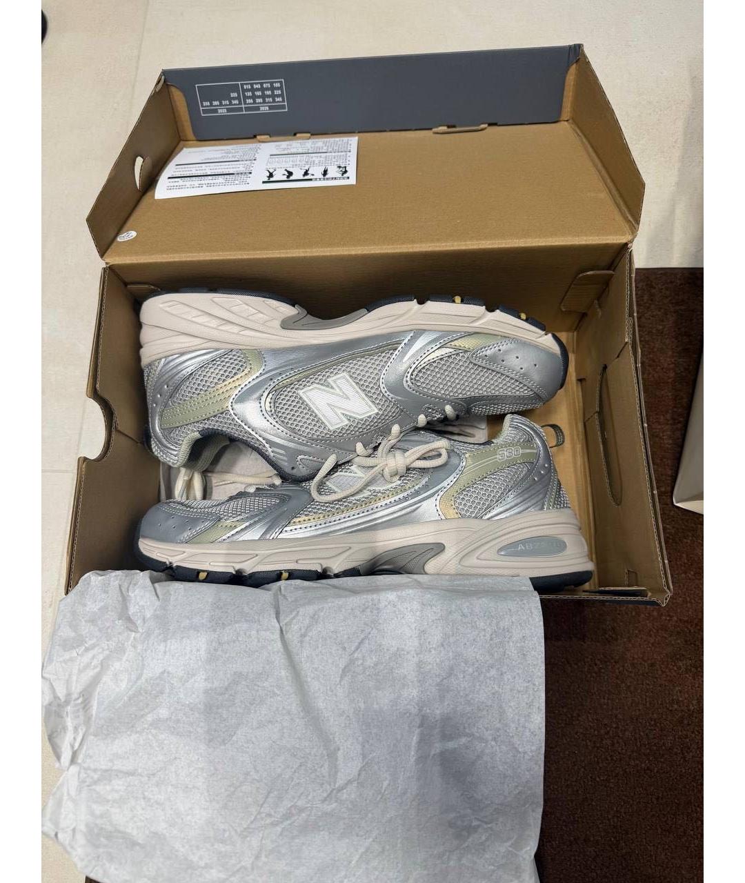 NEW BALANCE Серые низкие кроссовки / кеды, фото 3