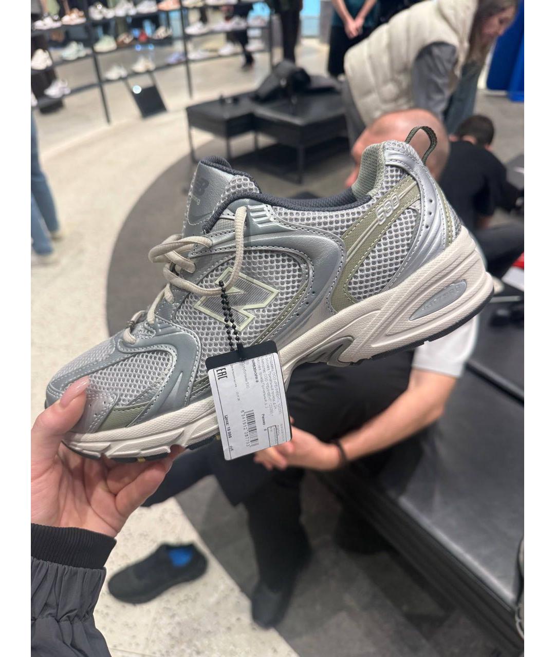 NEW BALANCE Серые низкие кроссовки / кеды, фото 2