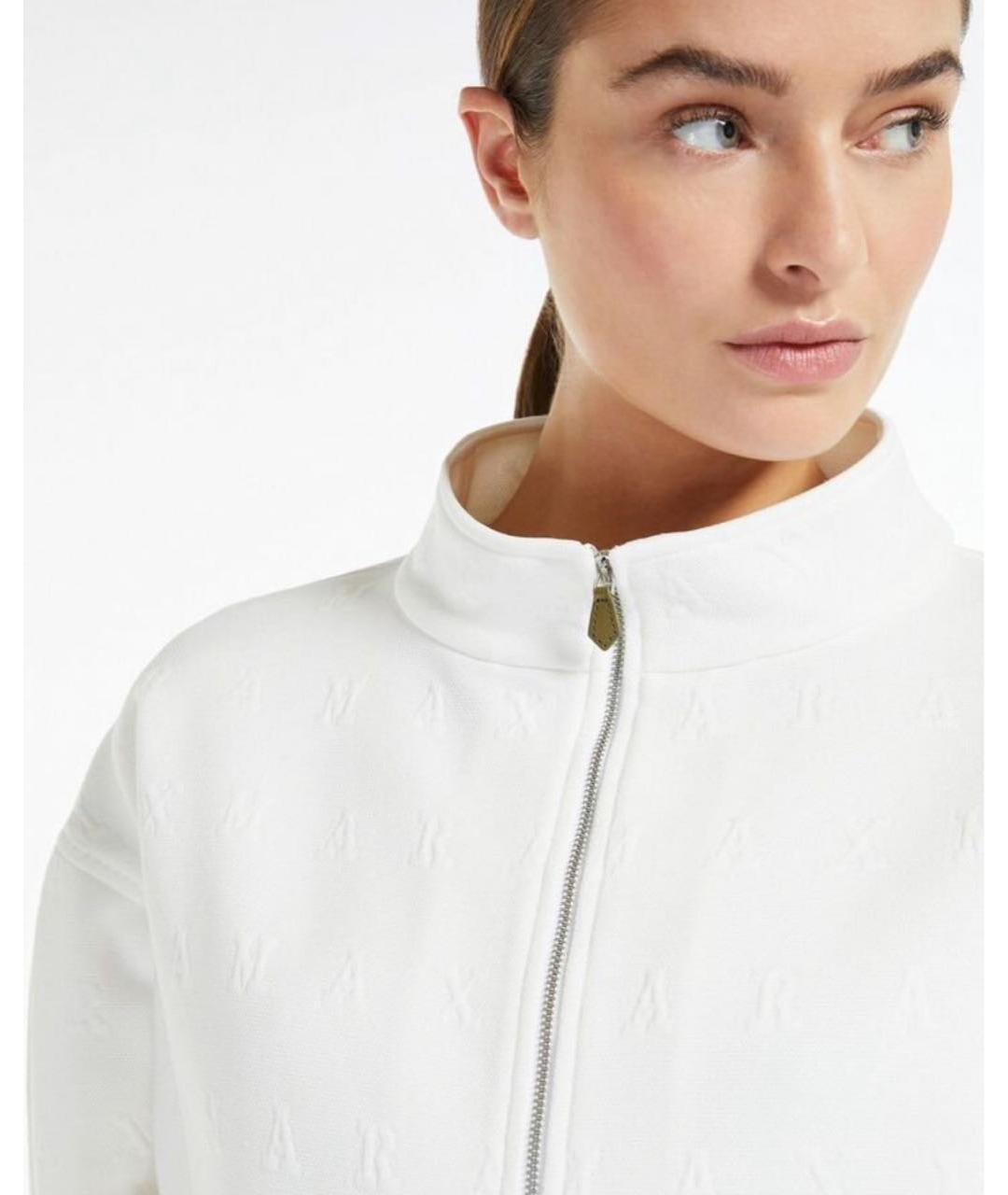 MAX MARA Белая хлопковая куртка, фото 7