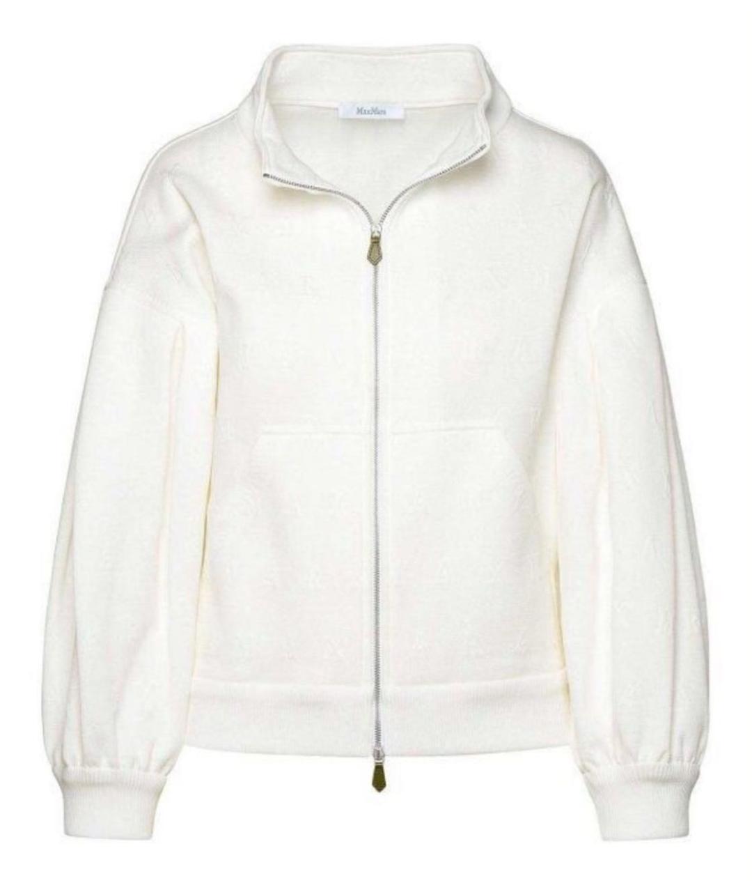 MAX MARA Белая хлопковая куртка, фото 9