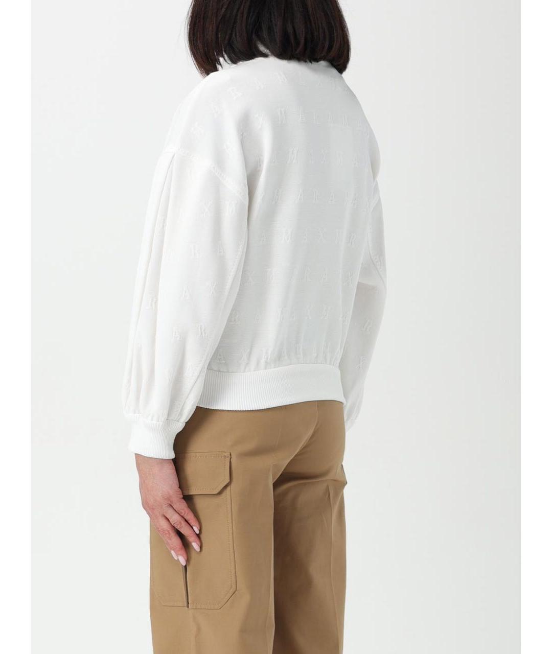 MAX MARA Белая хлопковая куртка, фото 2