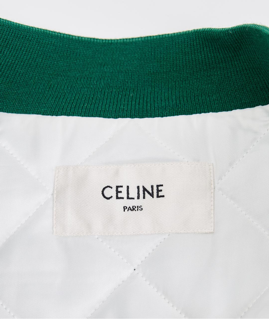 CELINE Зеленая полиамидовая куртка, фото 3