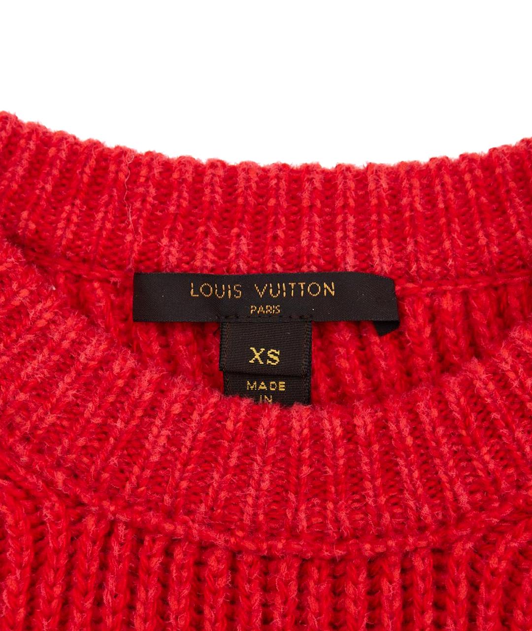 LOUIS VUITTON Красный шерстяной джемпер / свитер, фото 9