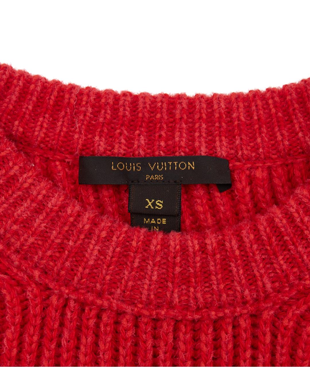 LOUIS VUITTON Красный шерстяной джемпер / свитер, фото 3