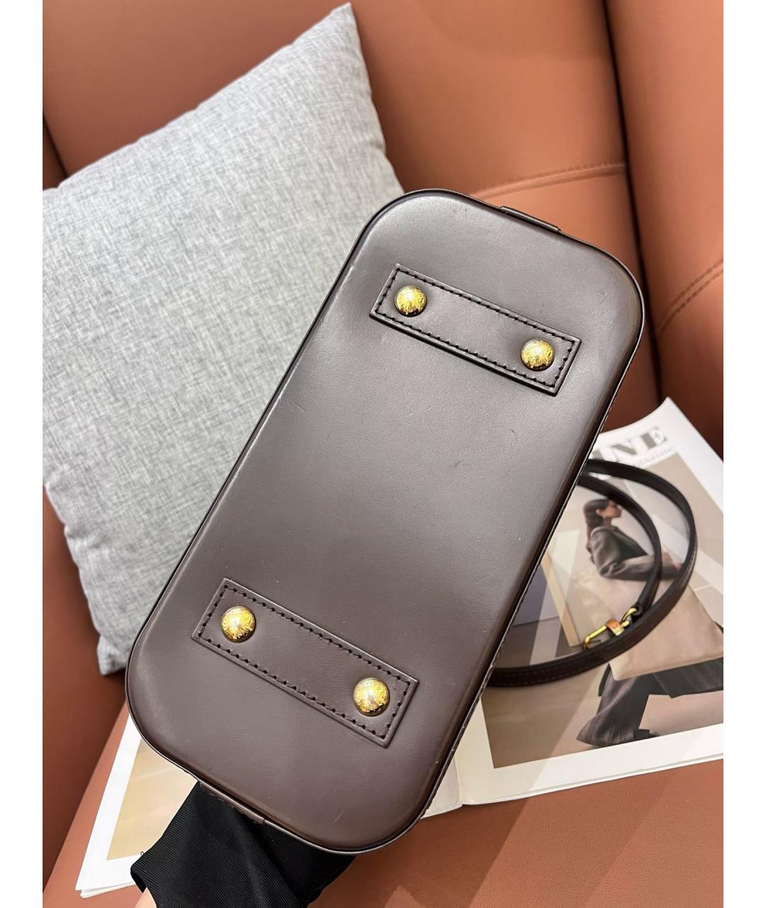 LOUIS VUITTON Коричневая сумка с короткими ручками, фото 7