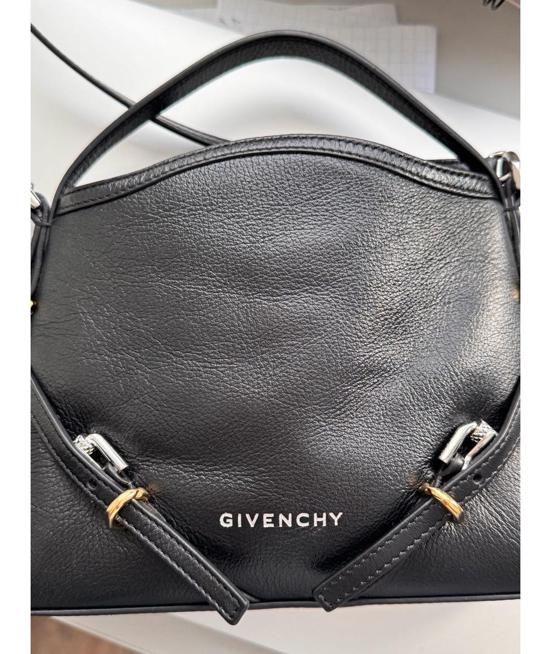 GIVENCHY Черная кожаная сумка через плечо, фото 3