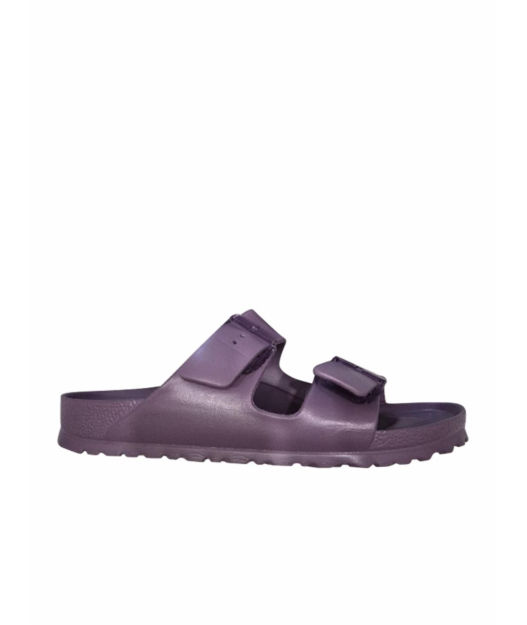 BIRKENSTOCK Фиолетовые резиновые шлепанцы, фото 1