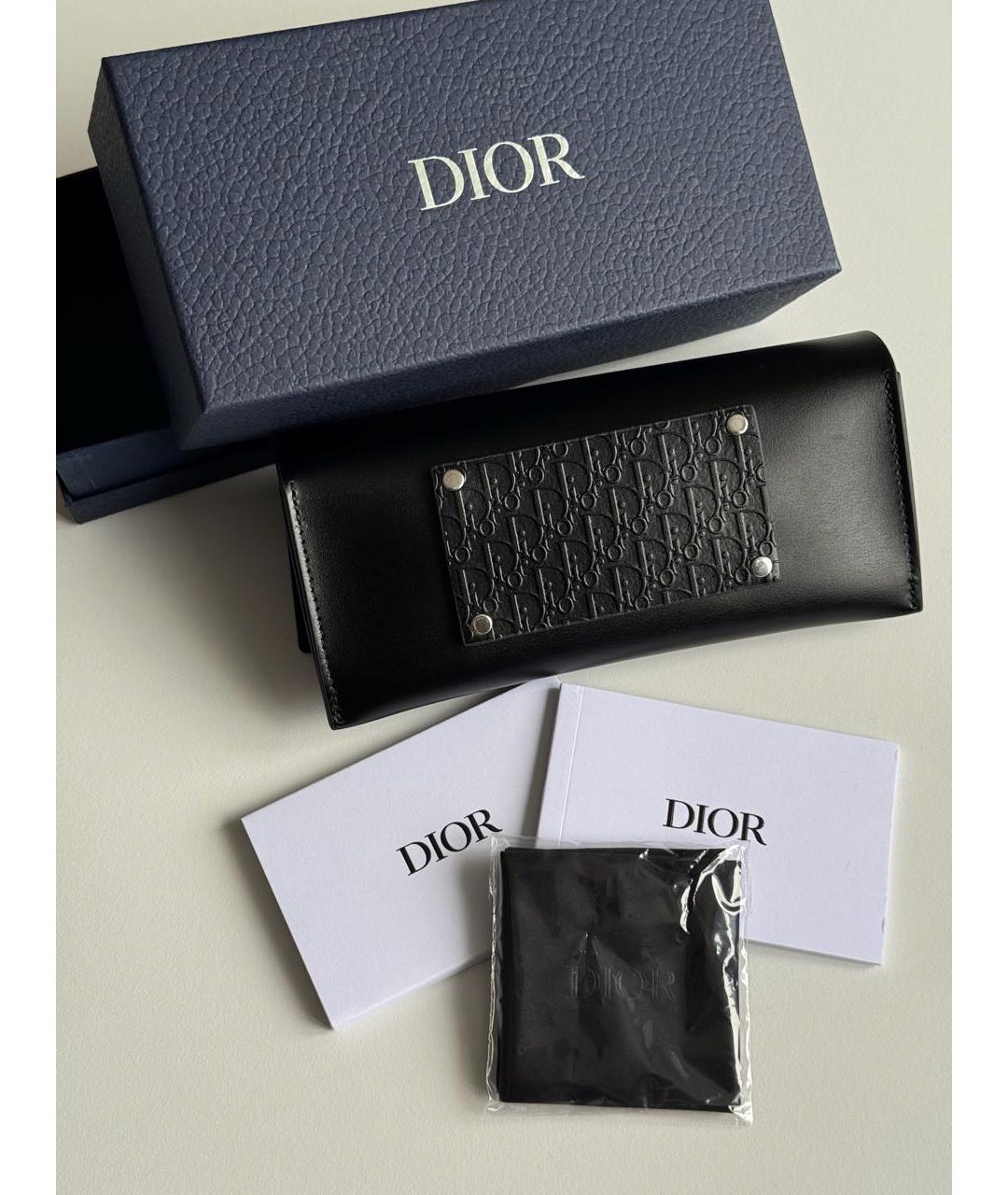 CHRISTIAN DIOR Темно-синие пластиковые солнцезащитные очки, фото 4