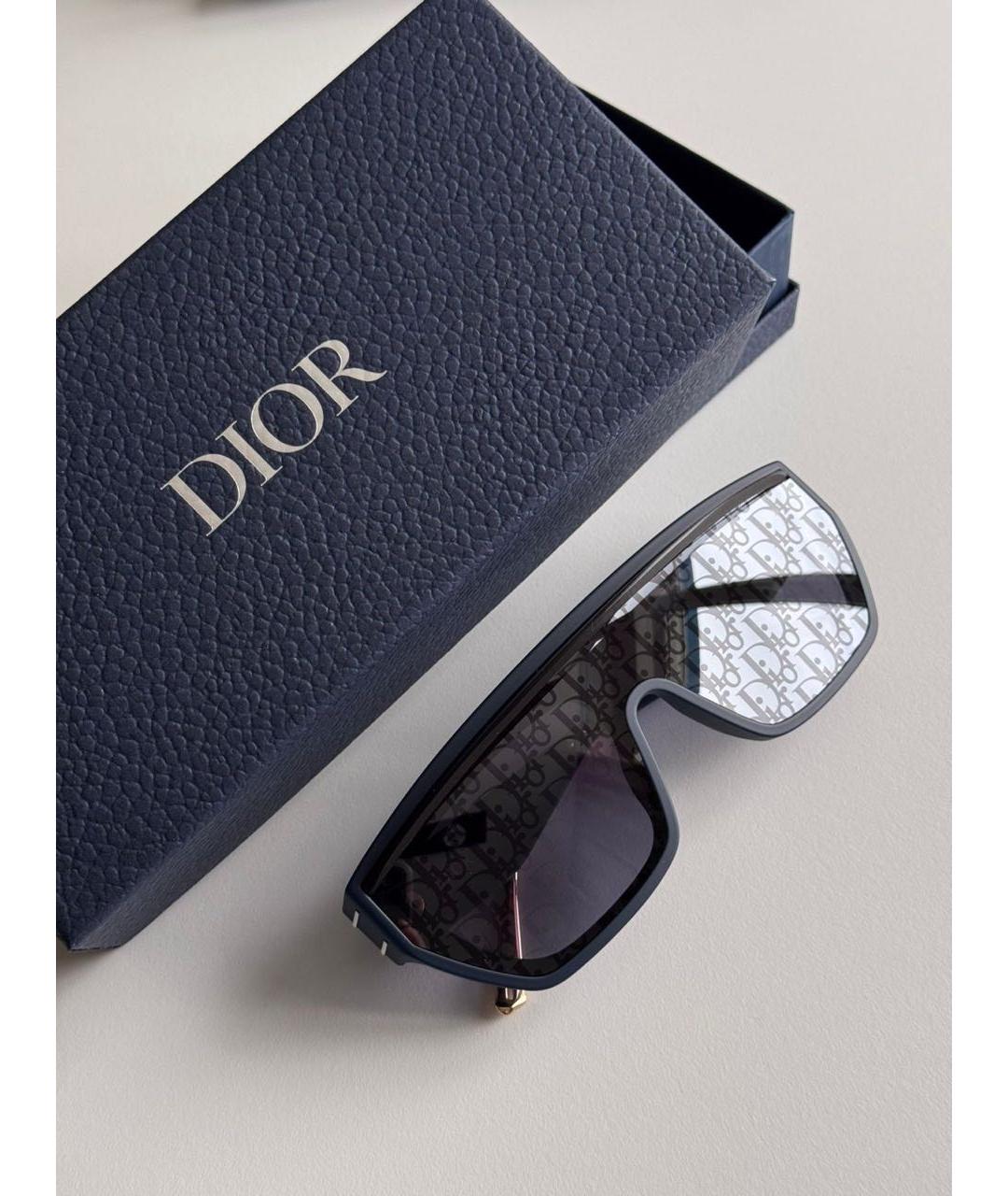 CHRISTIAN DIOR Темно-синие пластиковые солнцезащитные очки, фото 5