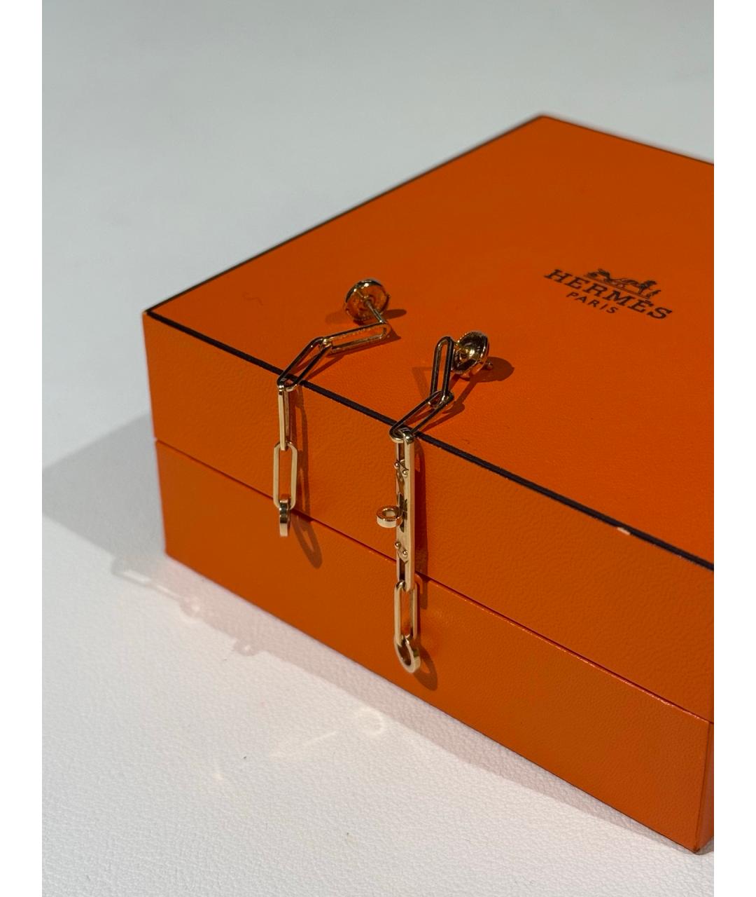 HERMES Золотые серьги из розового золота, фото 3
