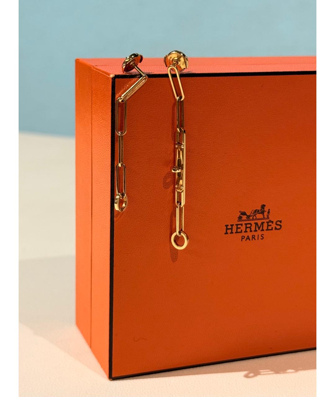 HERMES Золотые серьги из розового золота, фото 2