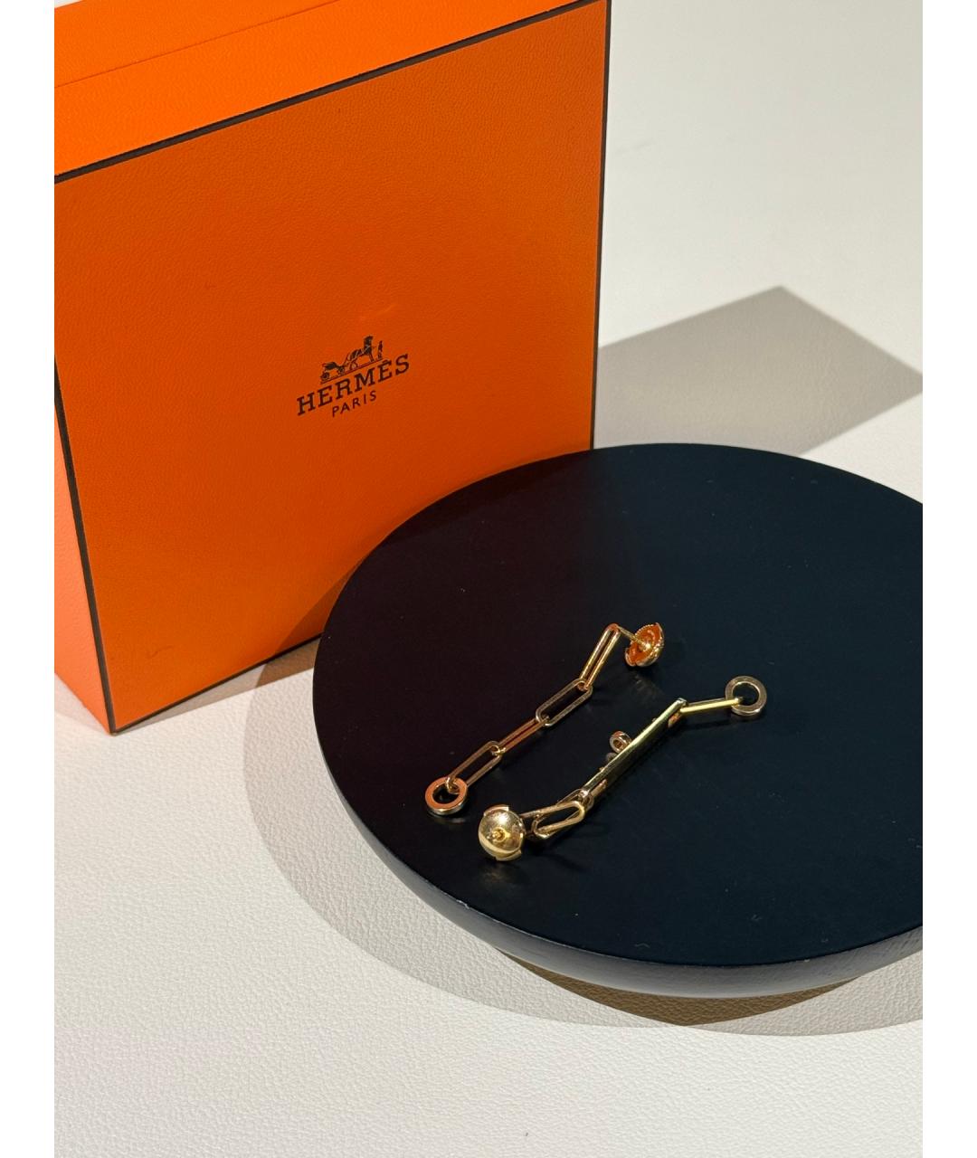 HERMES Золотые серьги из розового золота, фото 4