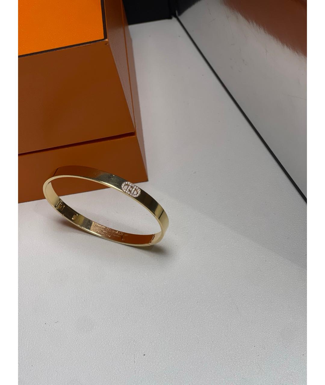 HERMES Золотой браслет из розового золота, фото 3