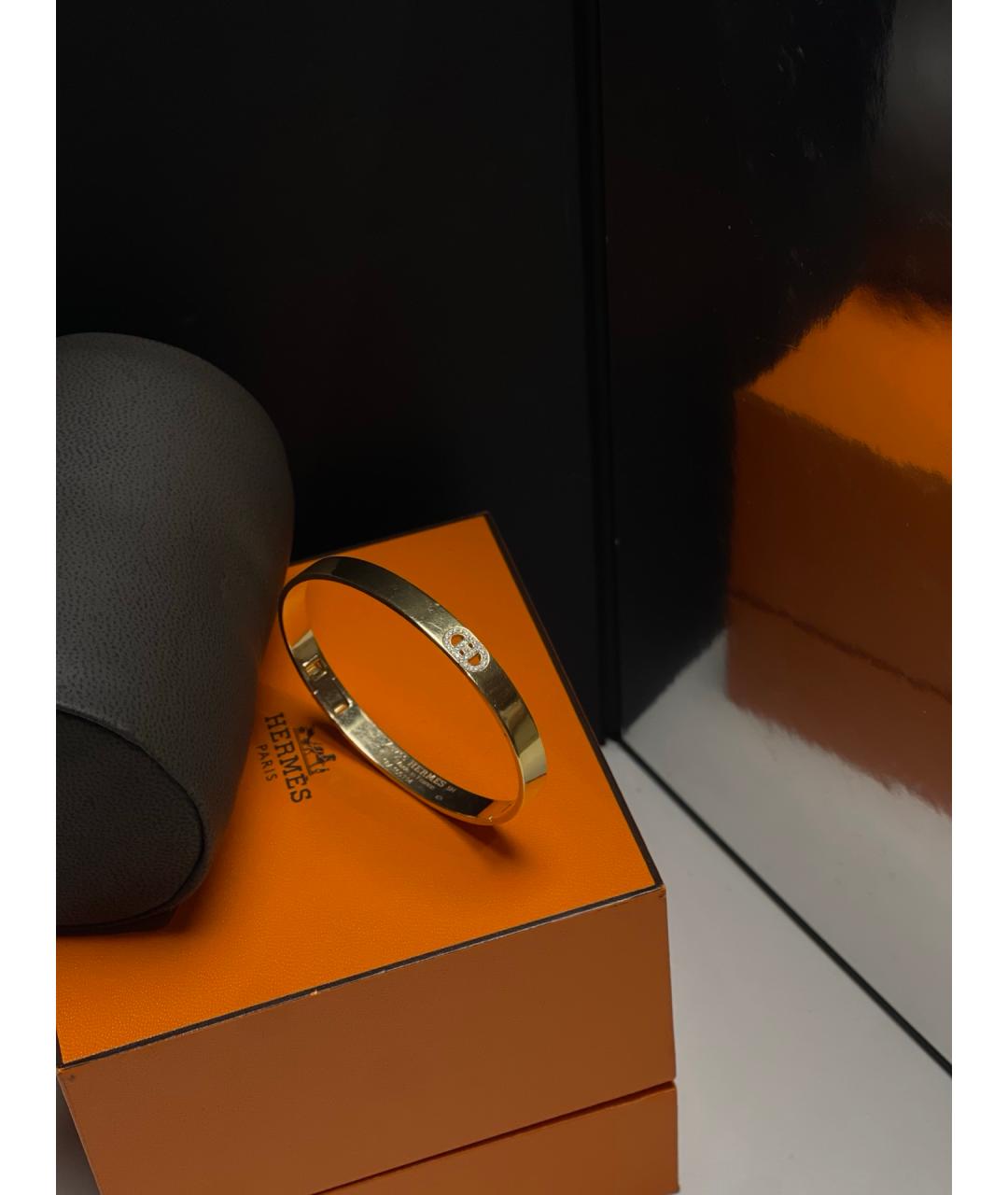HERMES Золотой браслет из розового золота, фото 2