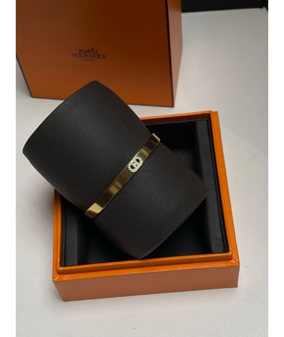 HERMES Золотой браслет из розового золота, фото 4