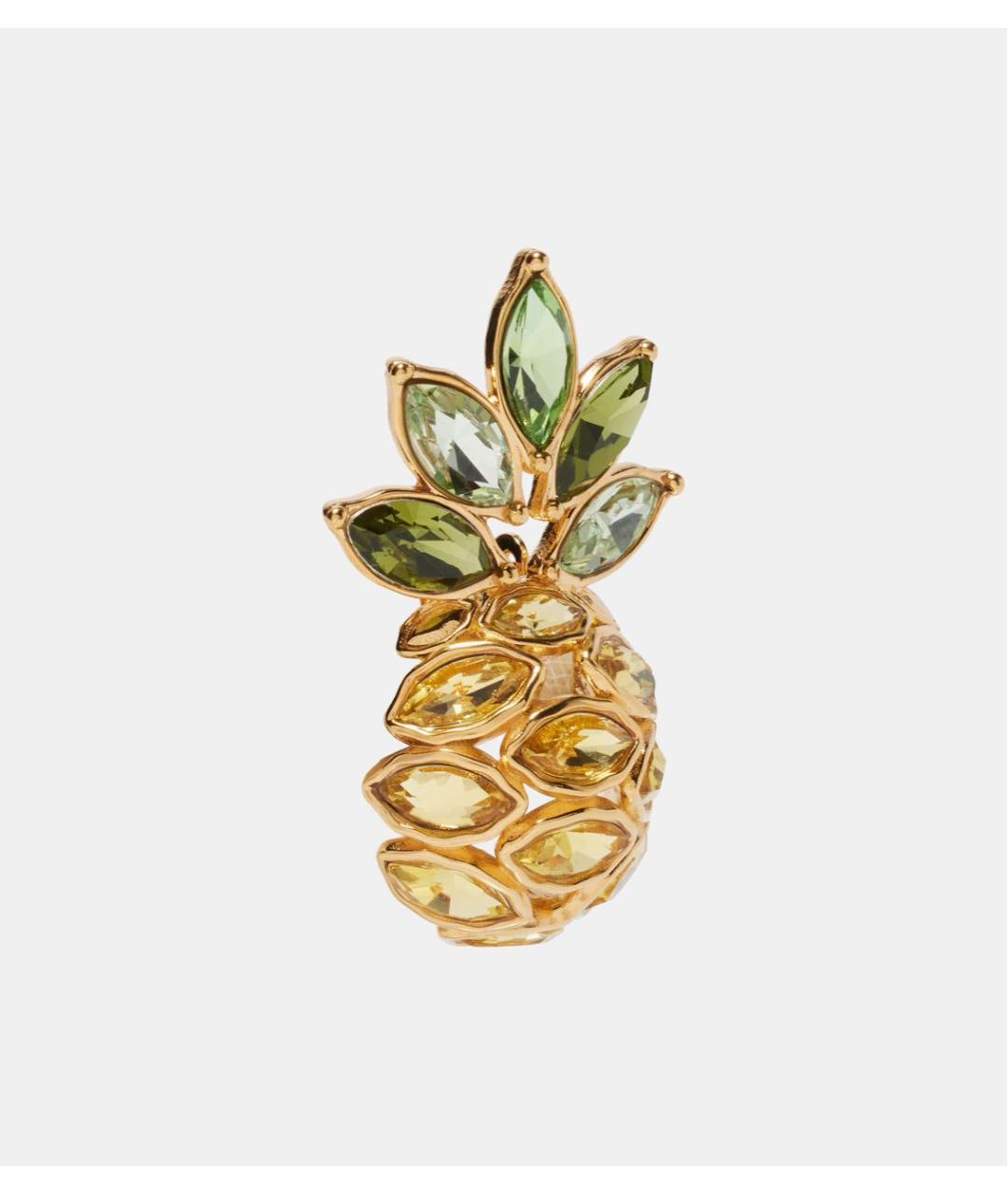 OSCAR DE LA RENTA Золотые латунные серьги, фото 3