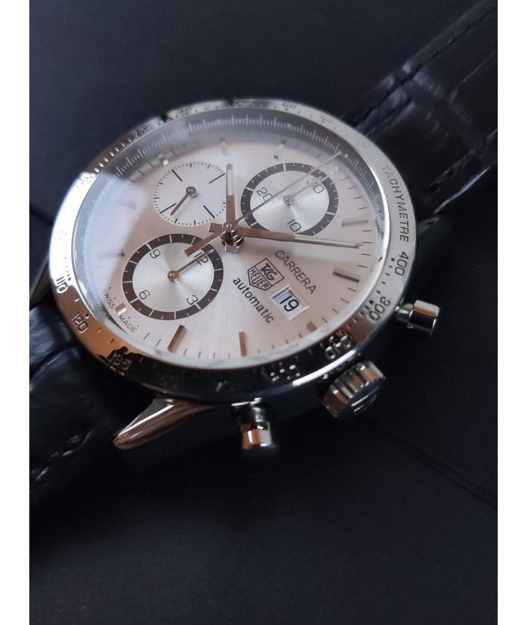 TAG HEUER Серые стальные часы, фото 2