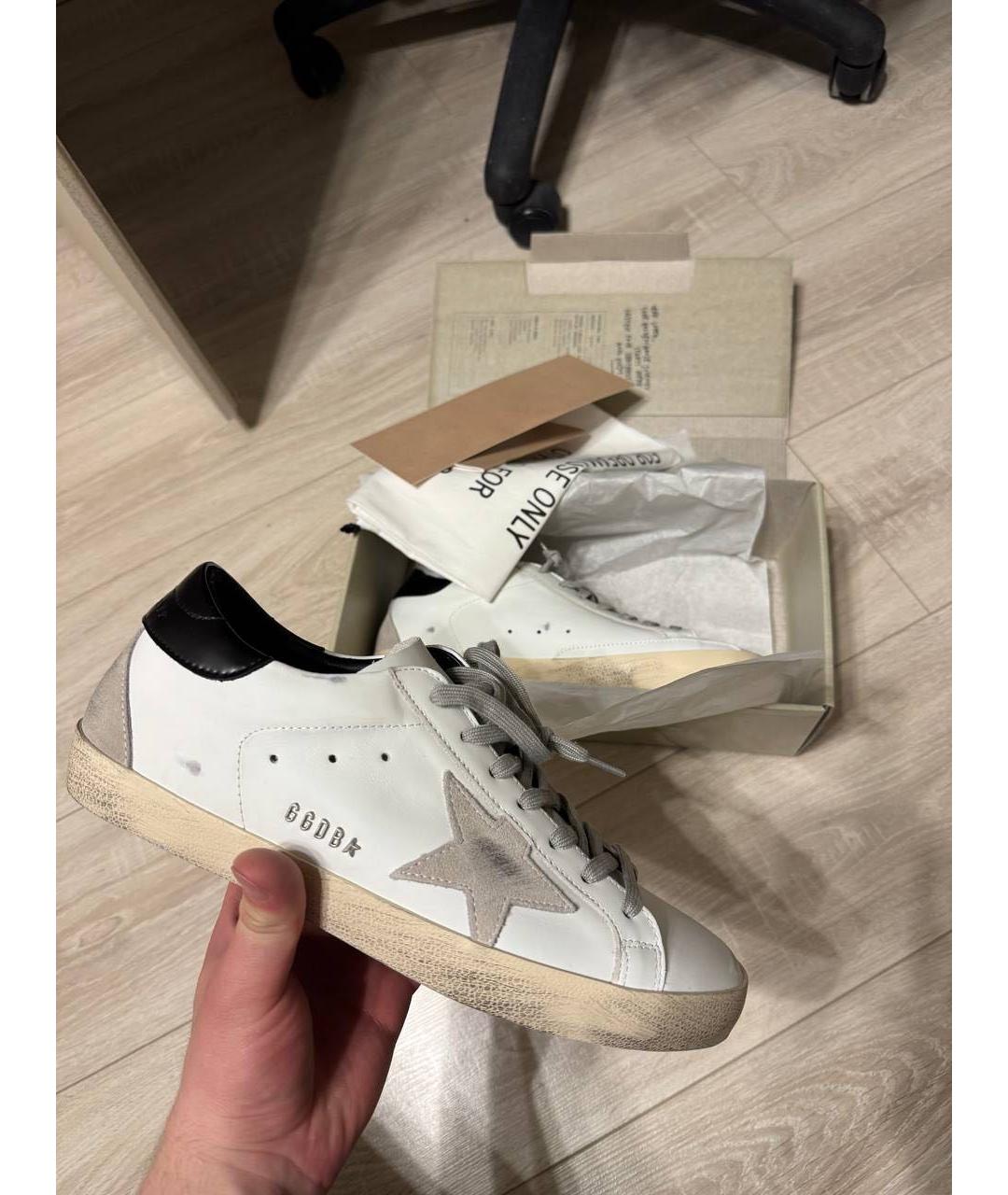 GOLDEN GOOSE DELUXE BRAND Белые высокие кроссовки / кеды, фото 4