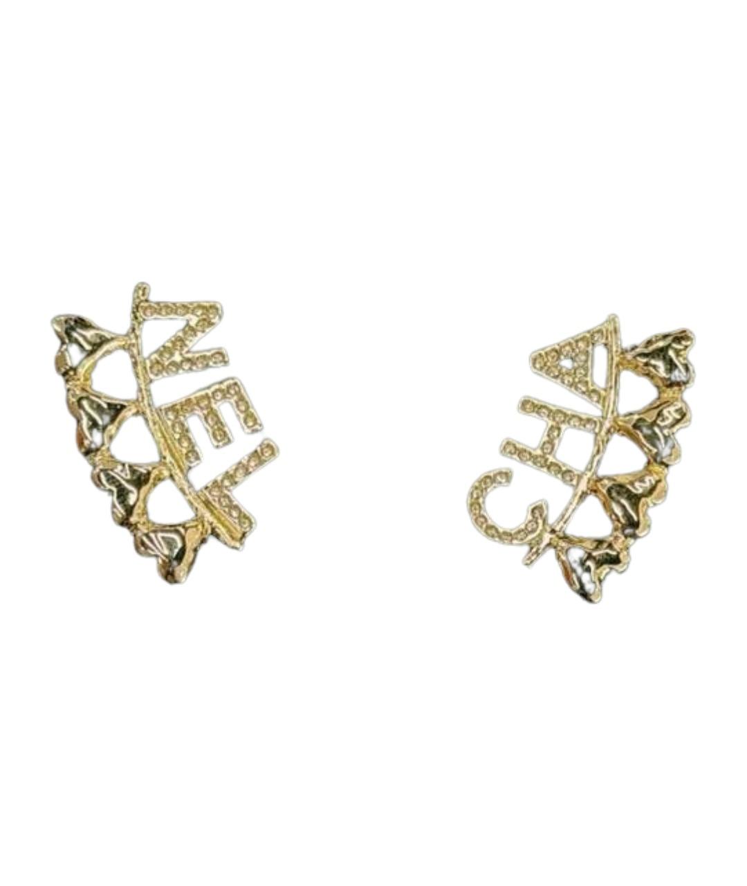 CHANEL Золотые серьги, фото 1
