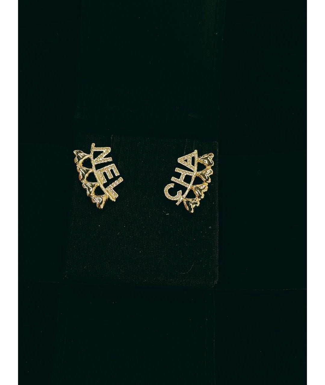 CHANEL Золотые серьги, фото 5