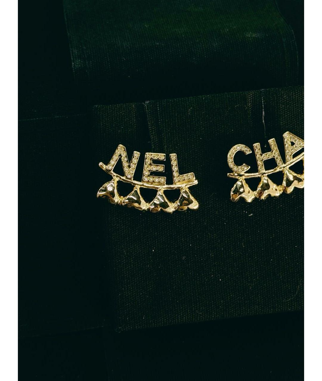 CHANEL Золотые серьги, фото 2