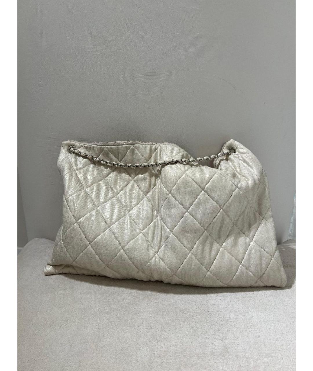 CHANEL Бежевая сумка тоут, фото 3