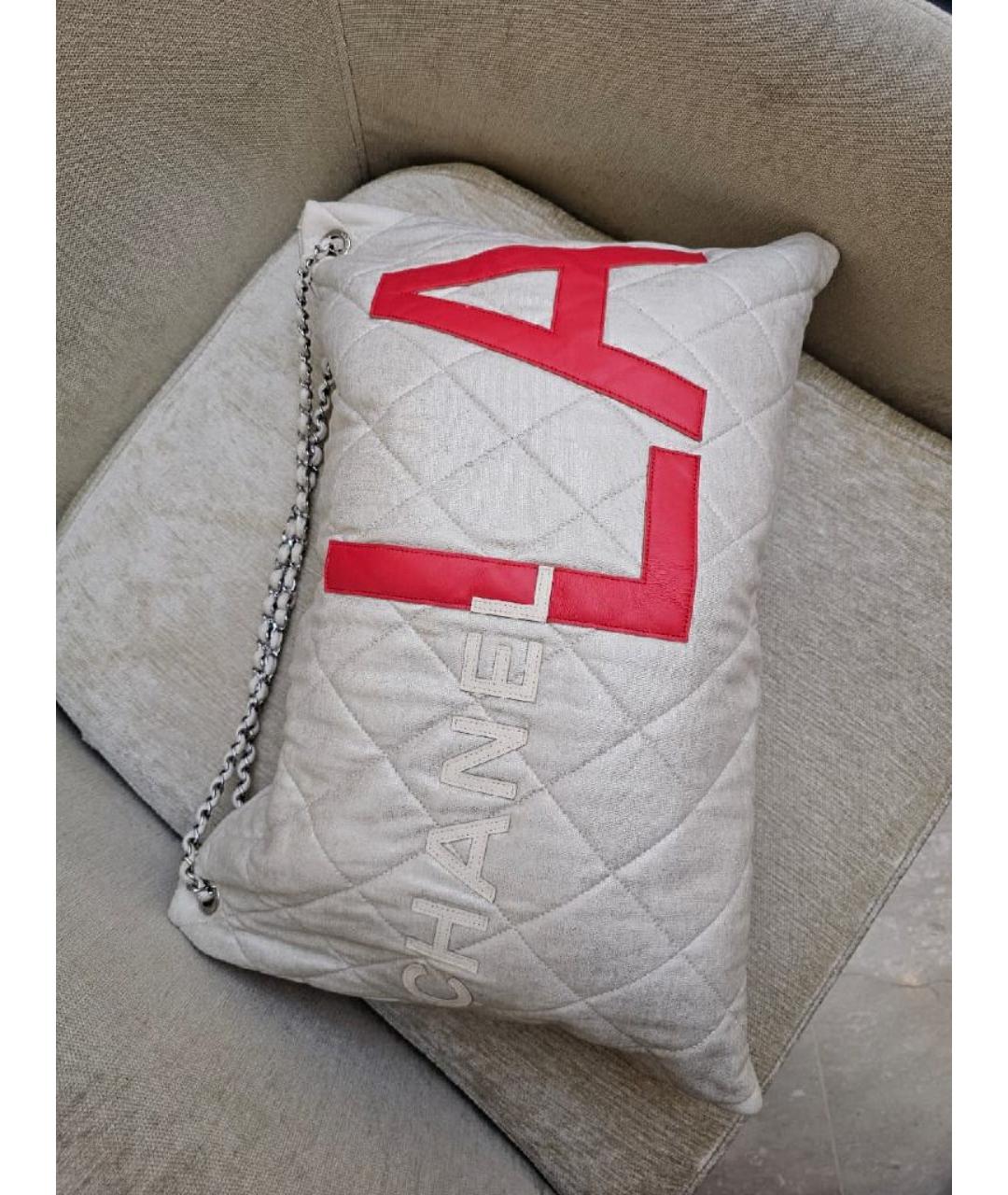 CHANEL Бежевая сумка тоут, фото 2