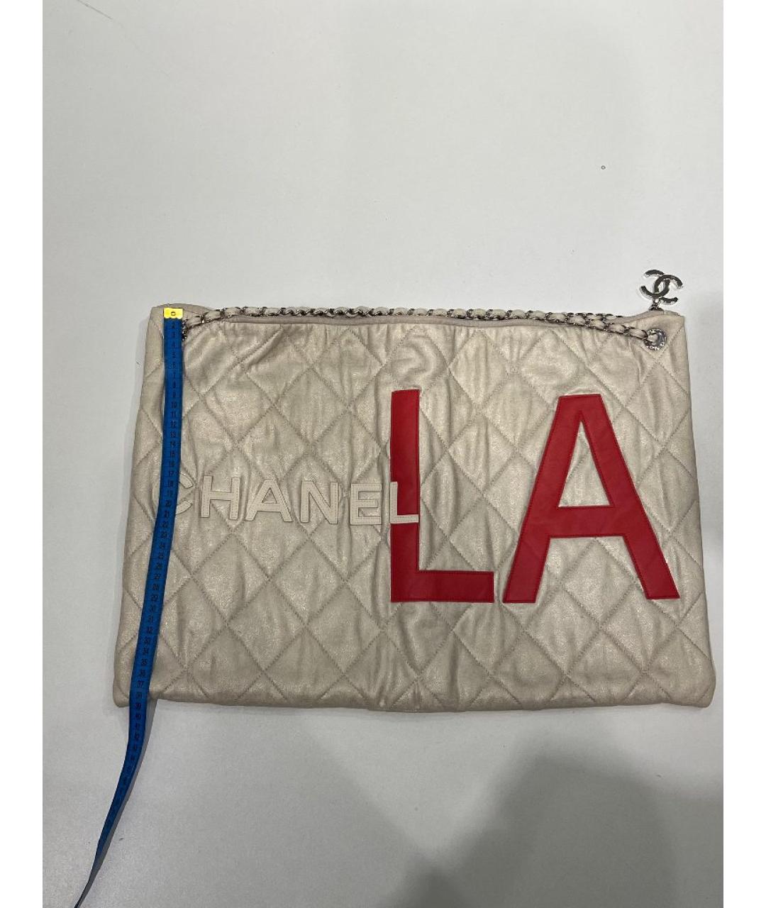 CHANEL Бежевая сумка тоут, фото 7