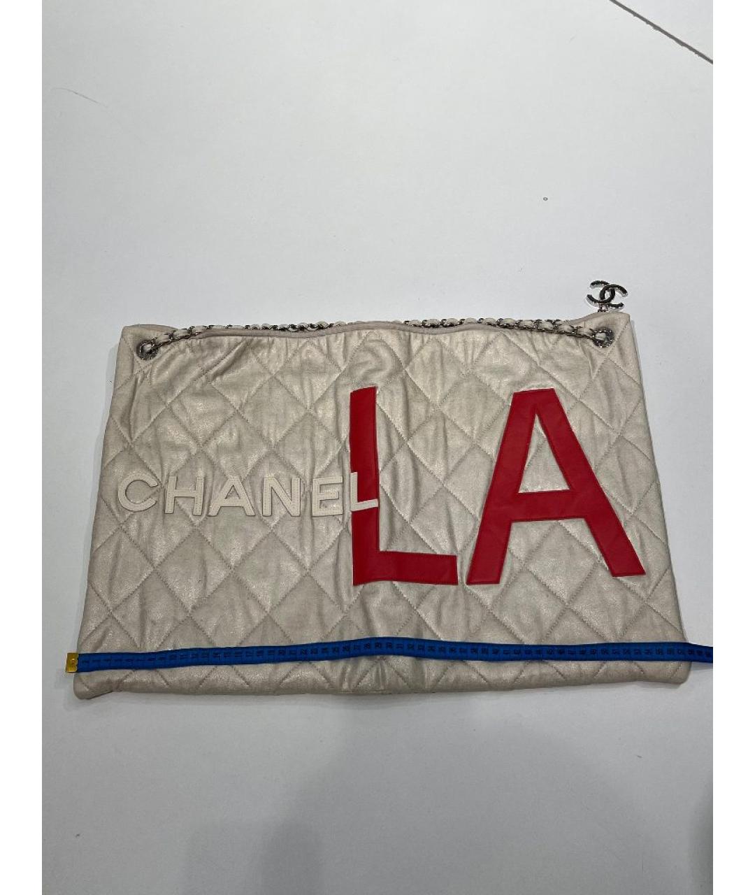 CHANEL Бежевая сумка тоут, фото 8