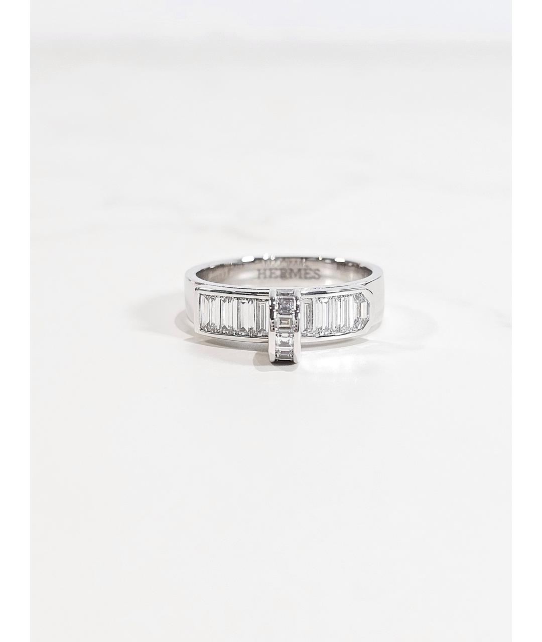 HERMES Серебряное кольцо из белого золота, фото 3
