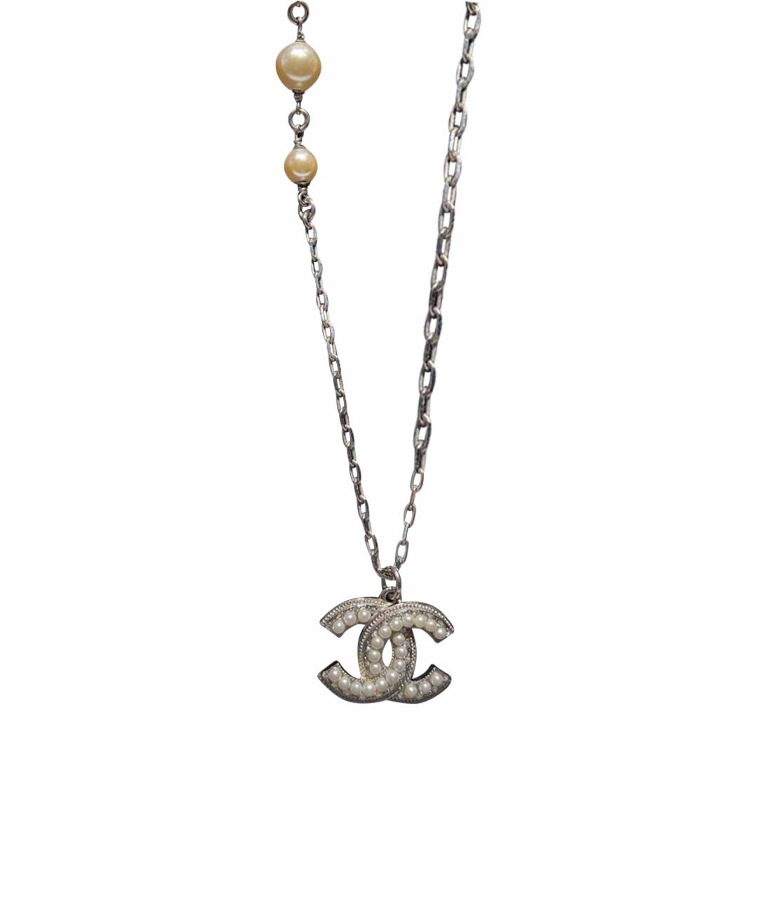 CHANEL Серебряное колье, фото 1