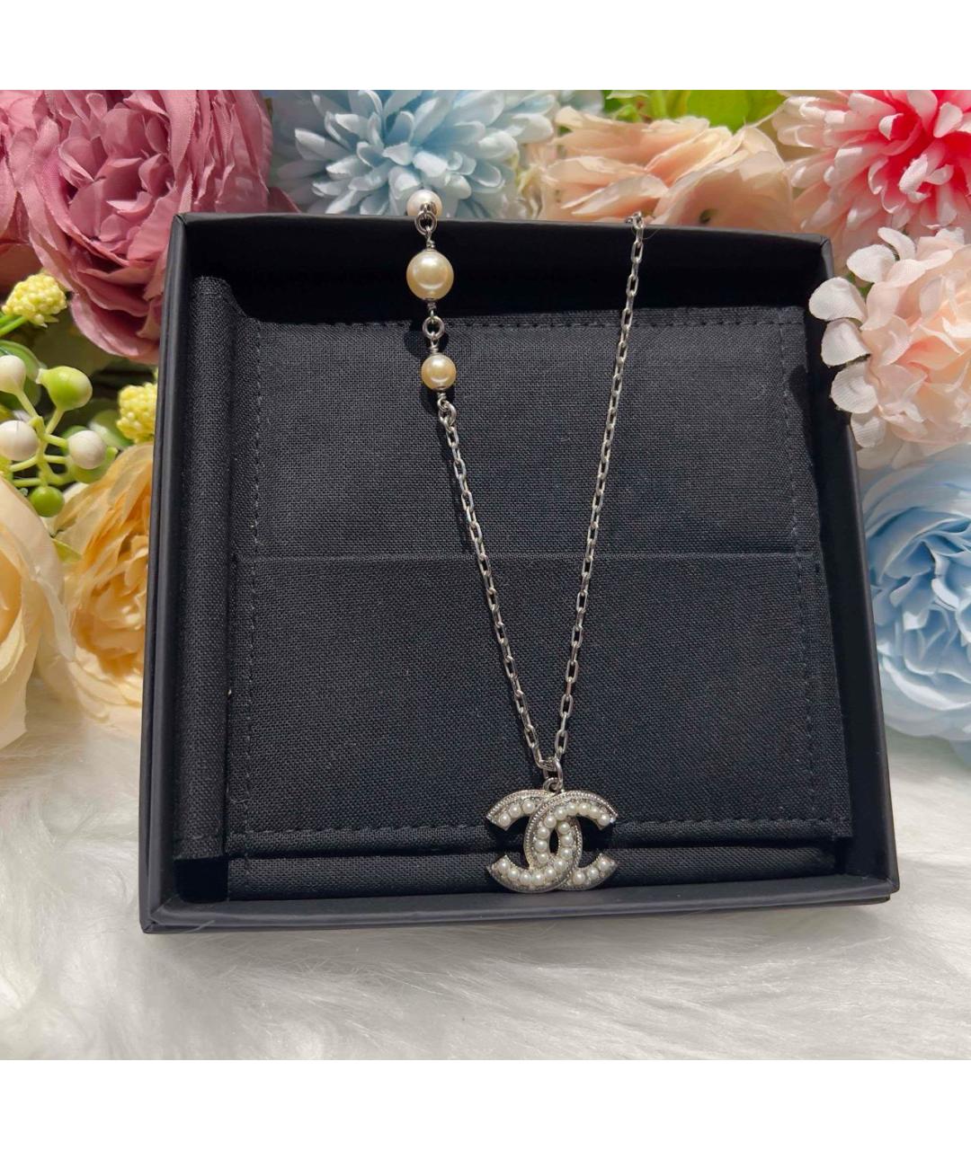 CHANEL Серебряное колье, фото 9