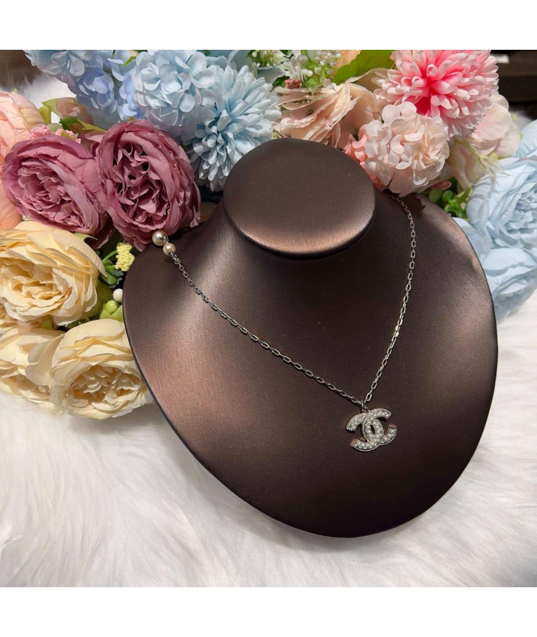 CHANEL Серебряное колье, фото 4