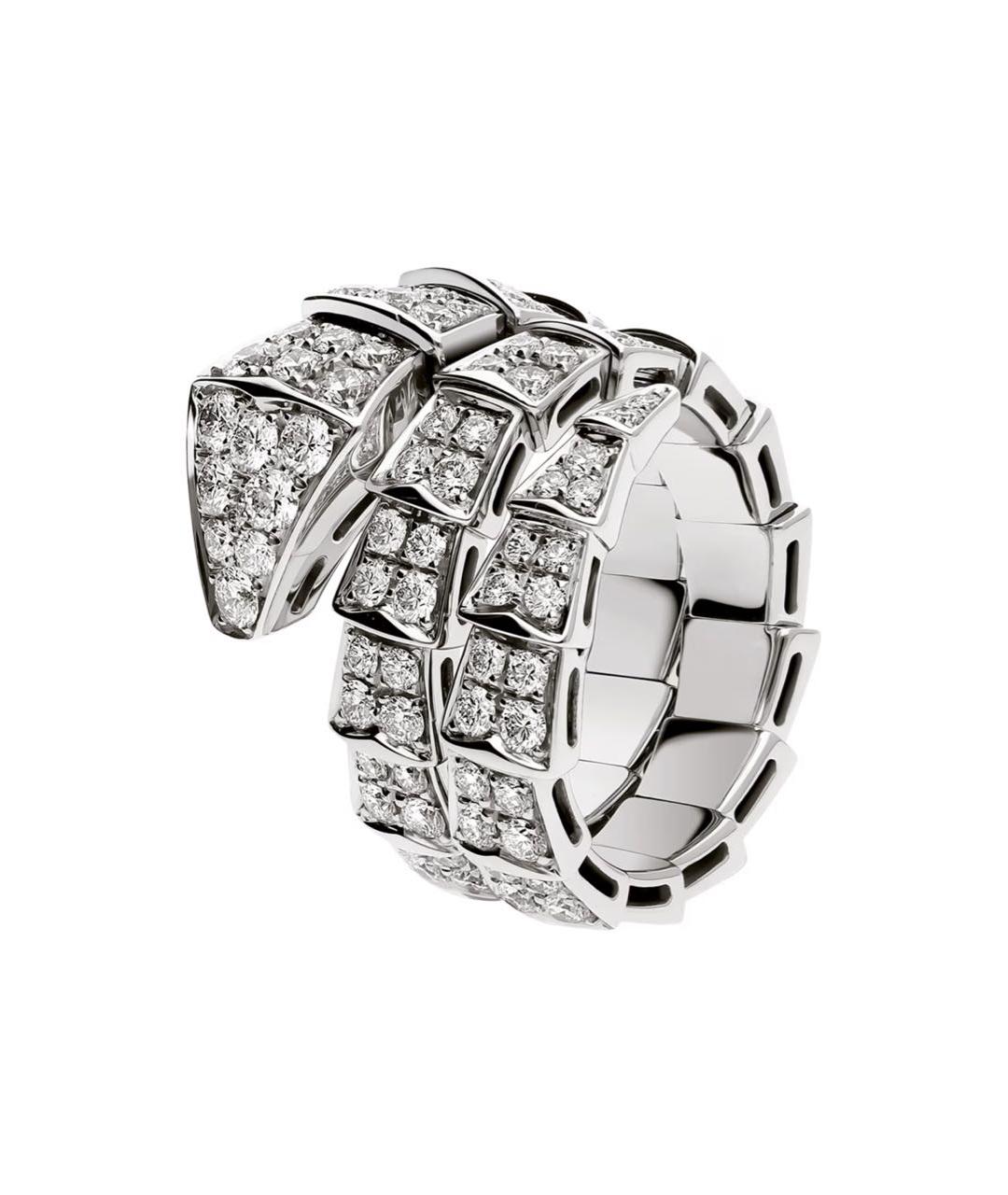 BVLGARI Серебряное кольцо из белого золота, фото 1