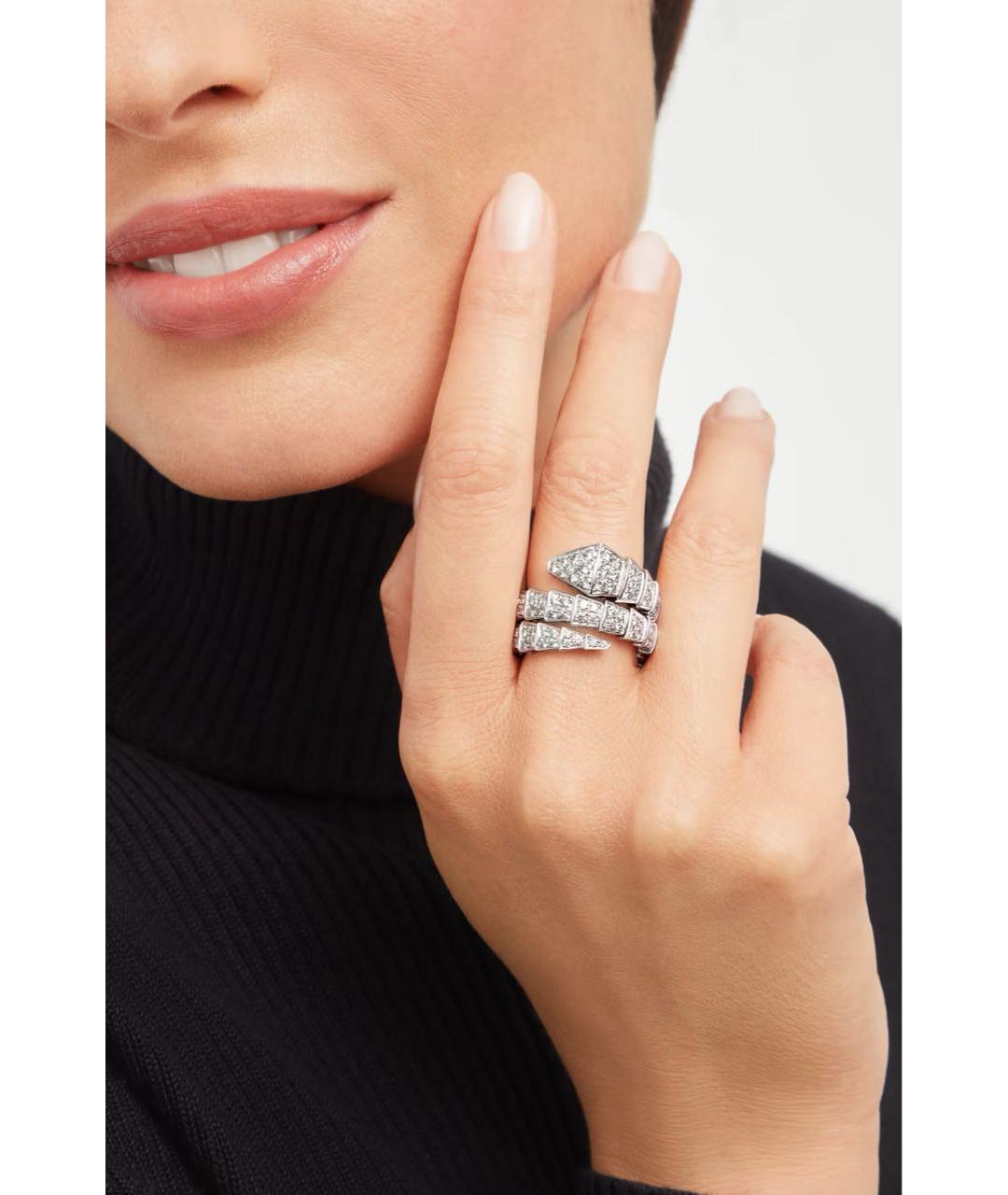 BVLGARI Серебряное кольцо из белого золота, фото 3