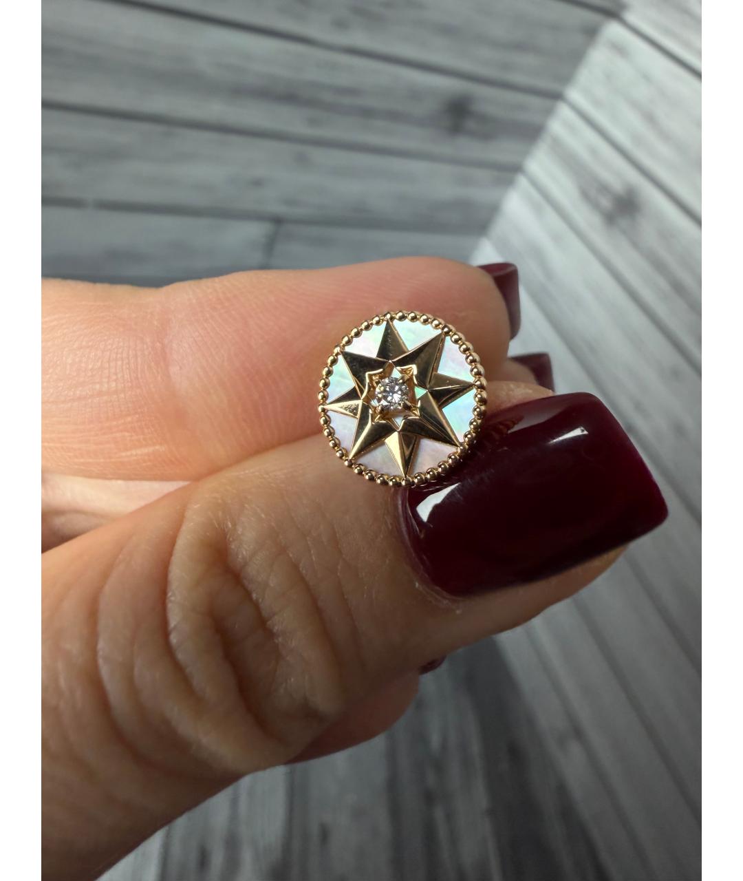CHRISTIAN DIOR Золотые серьги из желтого золота, фото 3