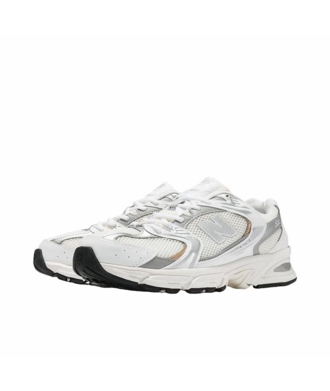 NEW BALANCE Белые текстильные кроссовки, фото 2