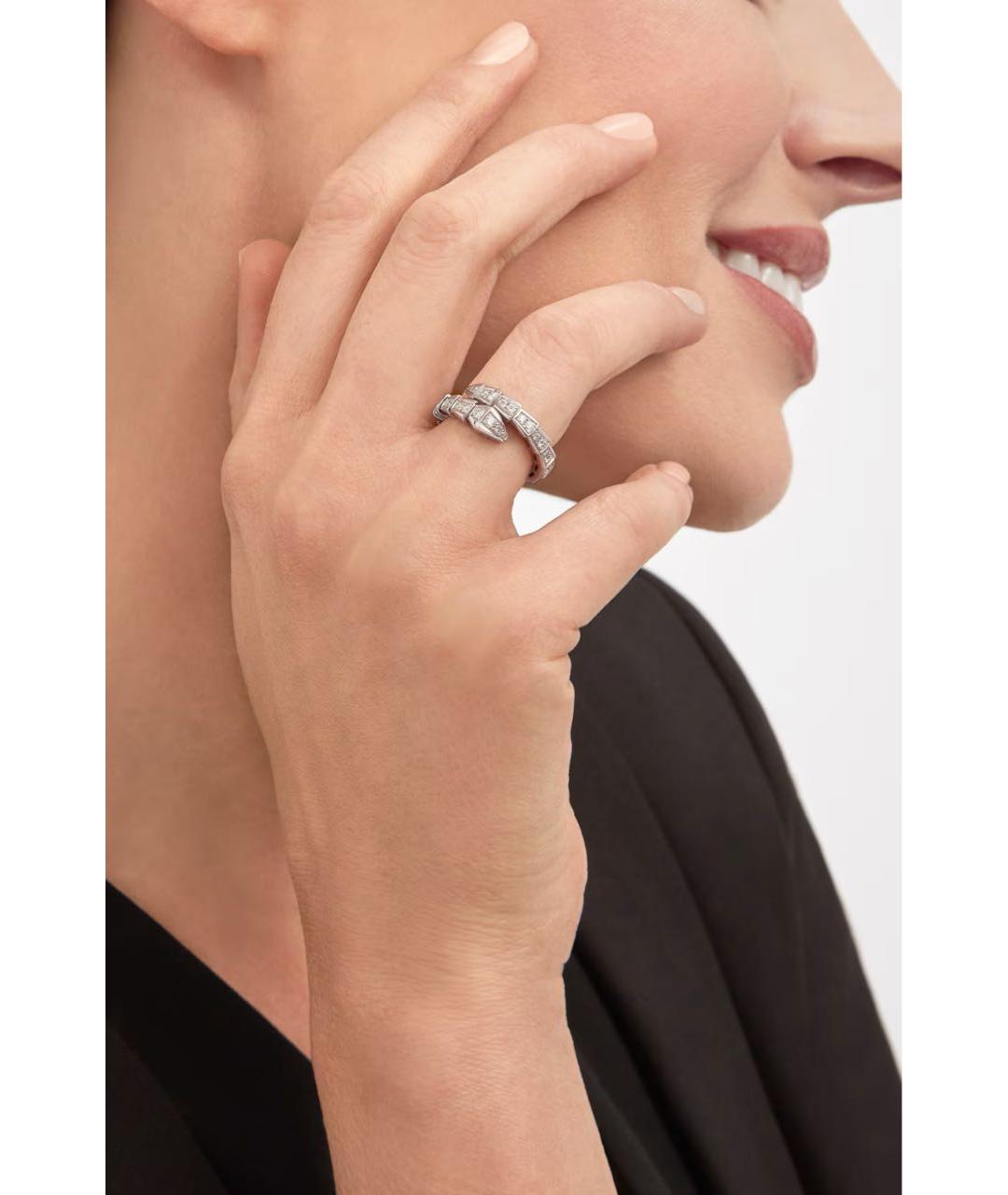 BVLGARI Серебряное кольцо из белого золота, фото 3