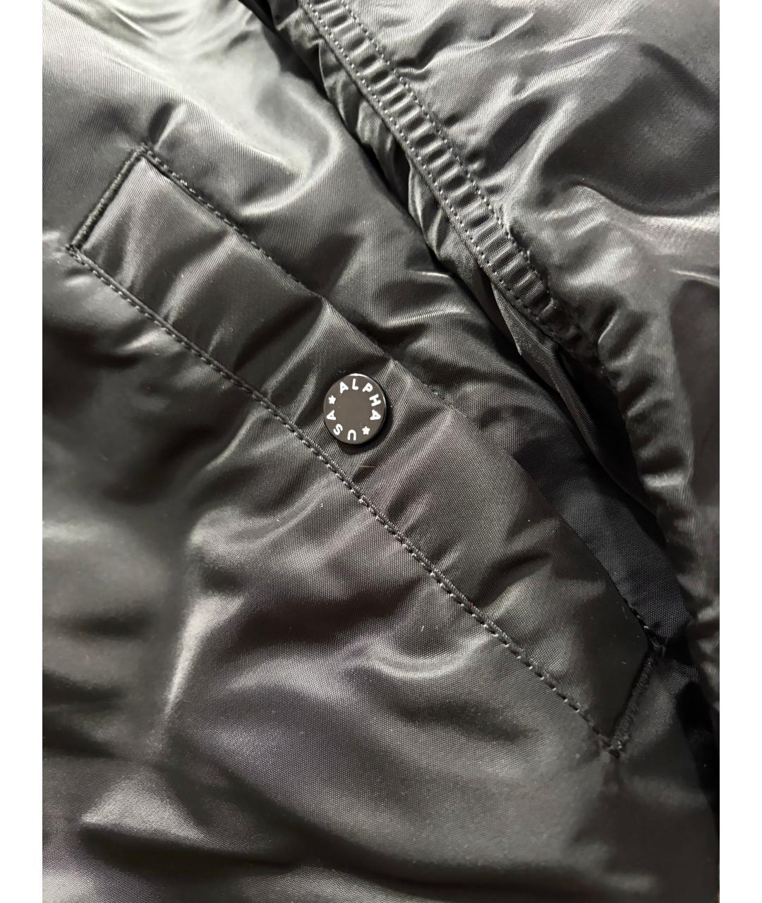 ALPHA INDUSTRIES Черная хлопковая куртка, фото 5
