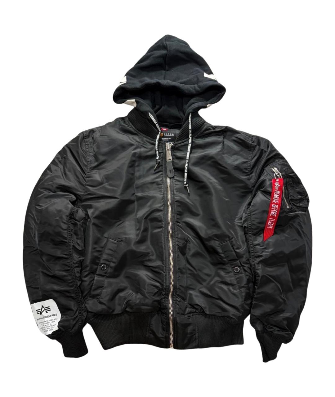 ALPHA INDUSTRIES Черная хлопковая куртка, фото 1