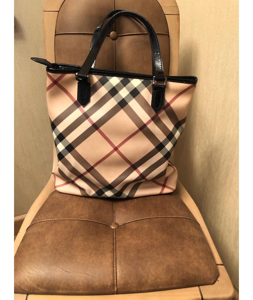BURBERRY Бежевая сумка тоут, фото 2