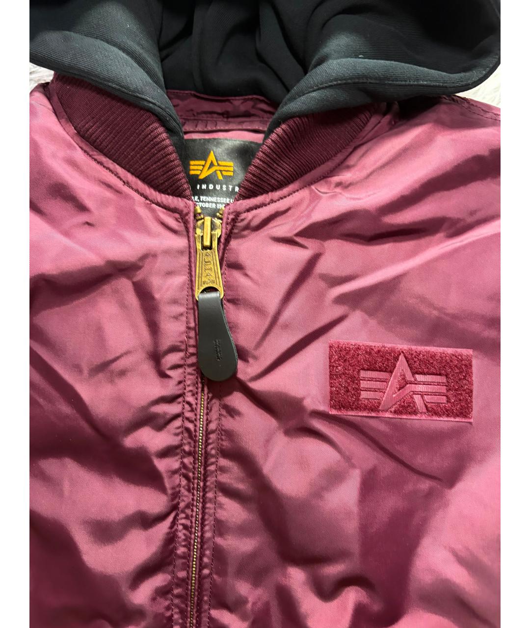 ALPHA INDUSTRIES Фиолетовая хлопковая куртка, фото 3