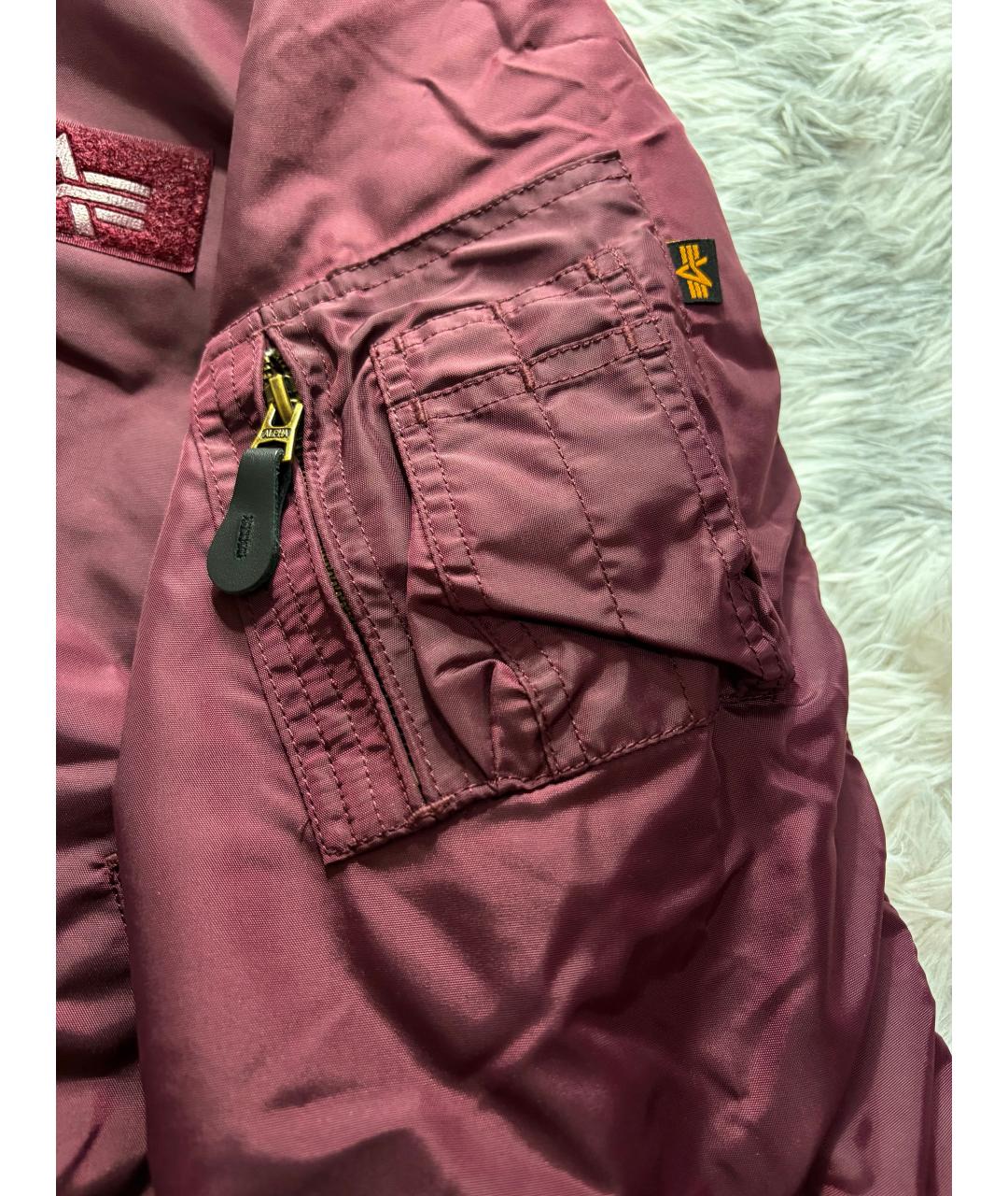 ALPHA INDUSTRIES Фиолетовая хлопковая куртка, фото 5
