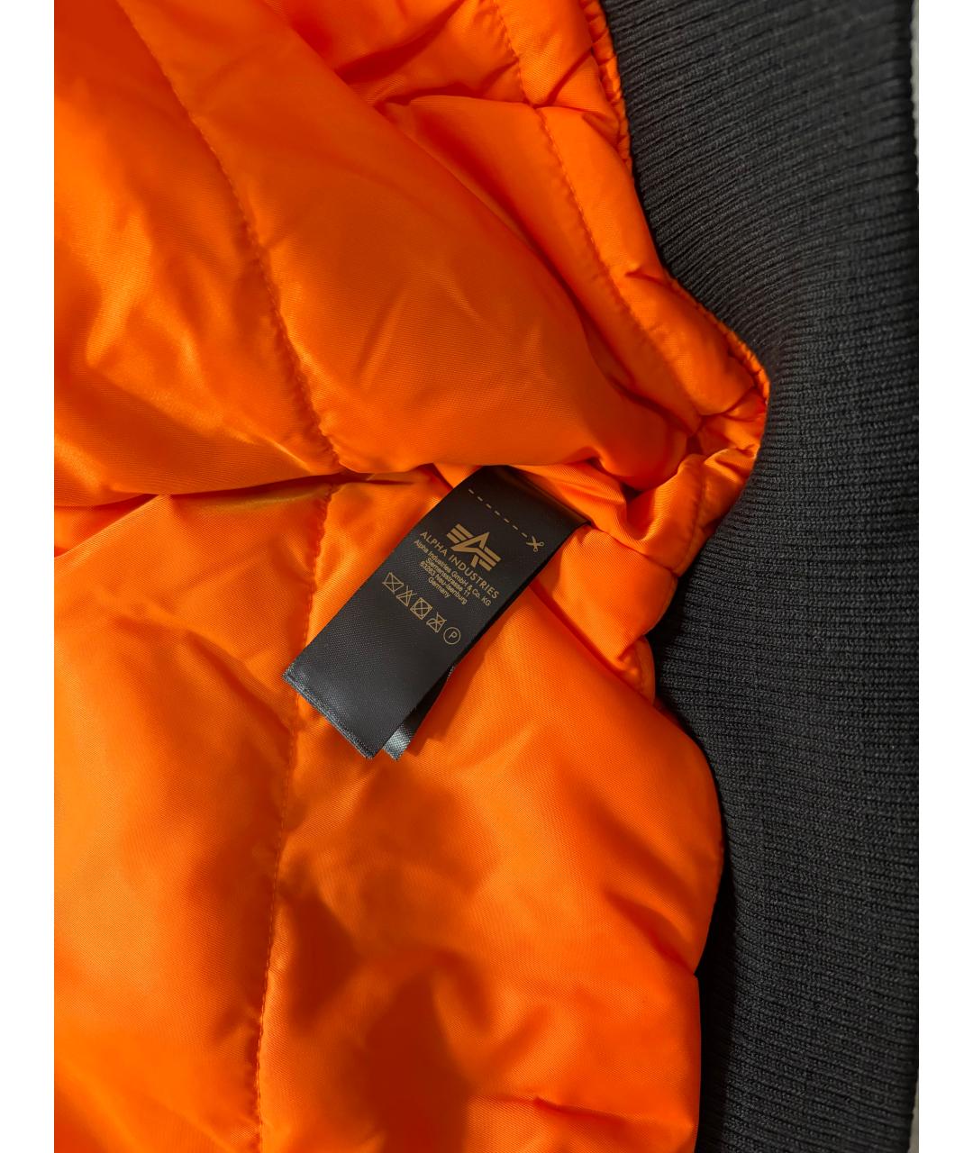 ALPHA INDUSTRIES Черная хлопковая куртка, фото 9