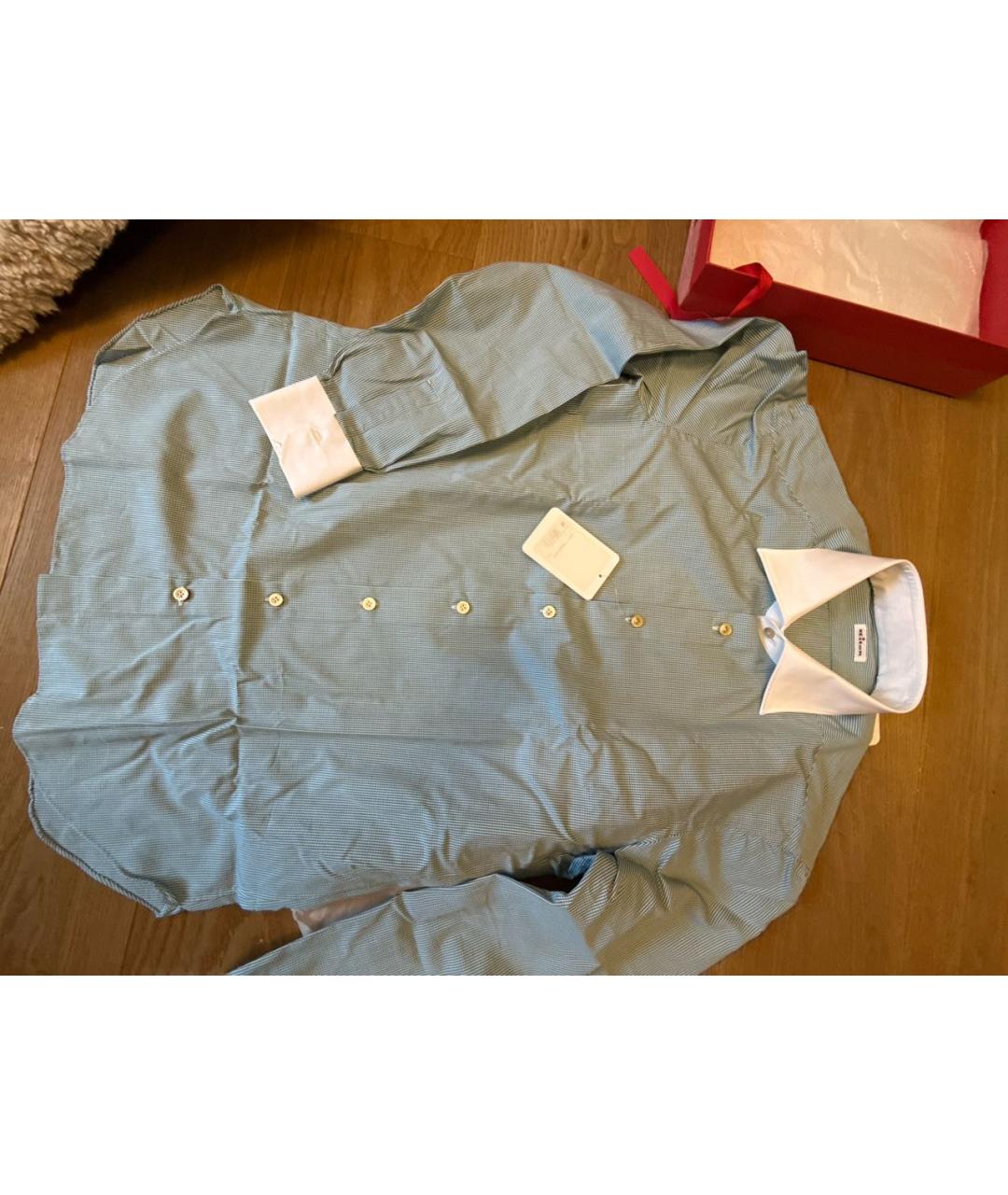 KITON Мульти хлопковая классическая рубашка, фото 5