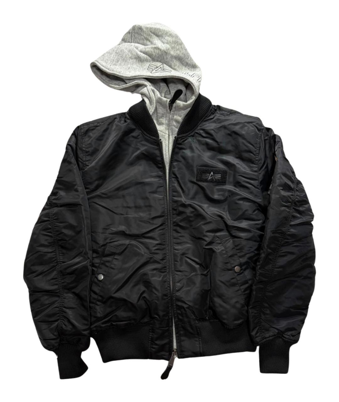 ALPHA INDUSTRIES Черная хлопковая куртка, фото 1