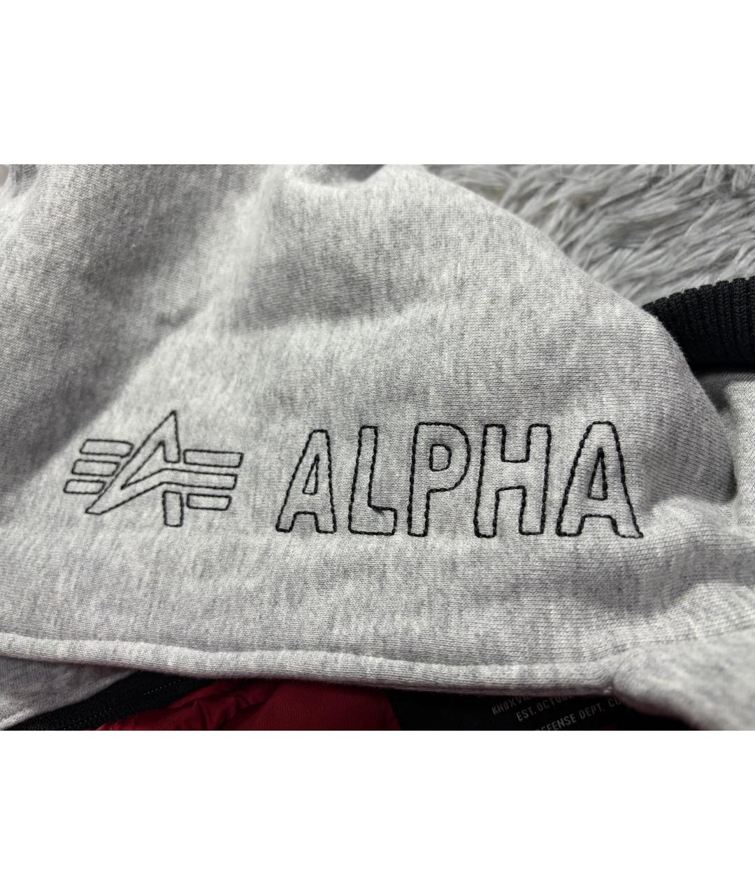 ALPHA INDUSTRIES Черная хлопковая куртка, фото 7