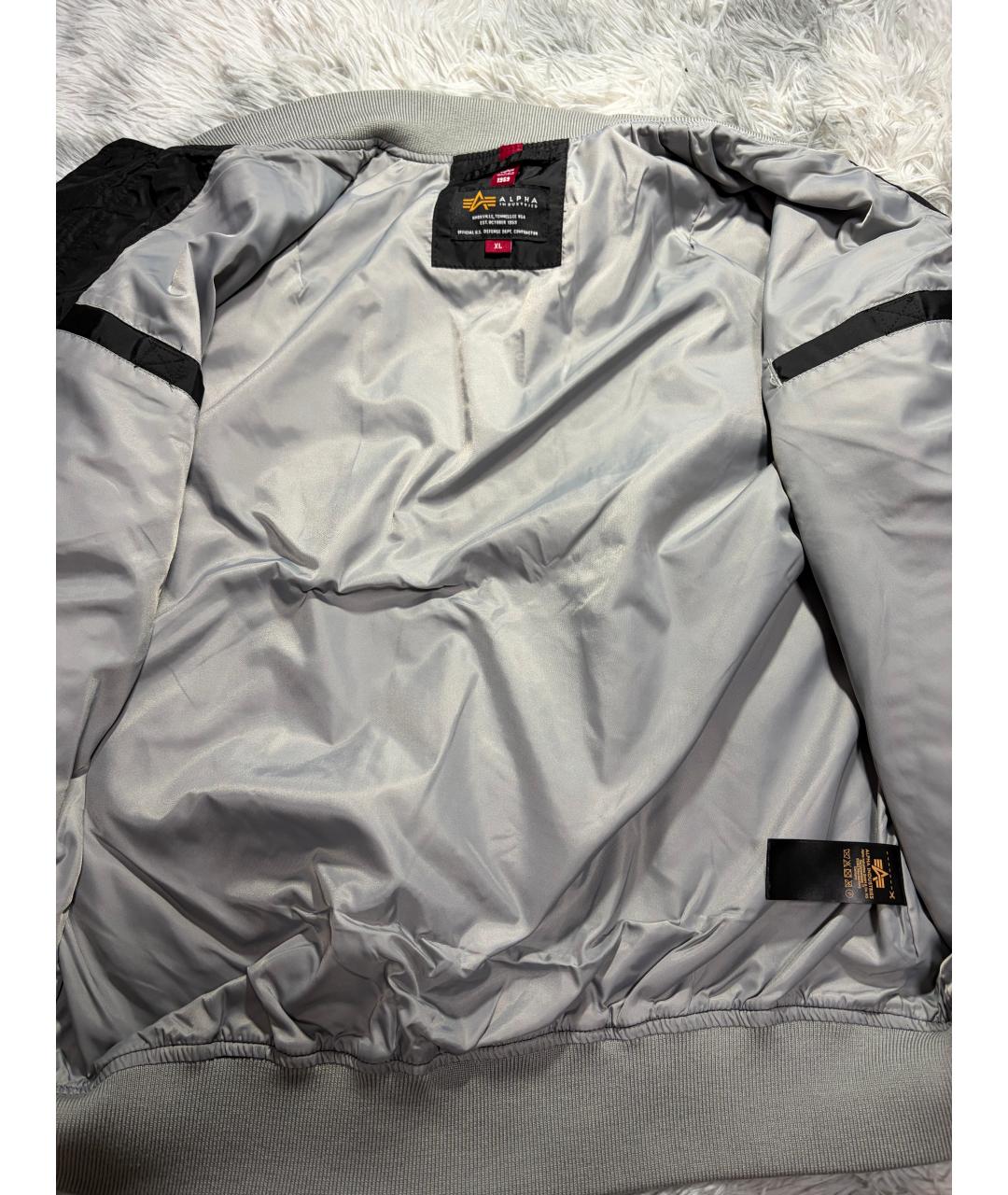 ALPHA INDUSTRIES Черная хлопковая куртка, фото 7